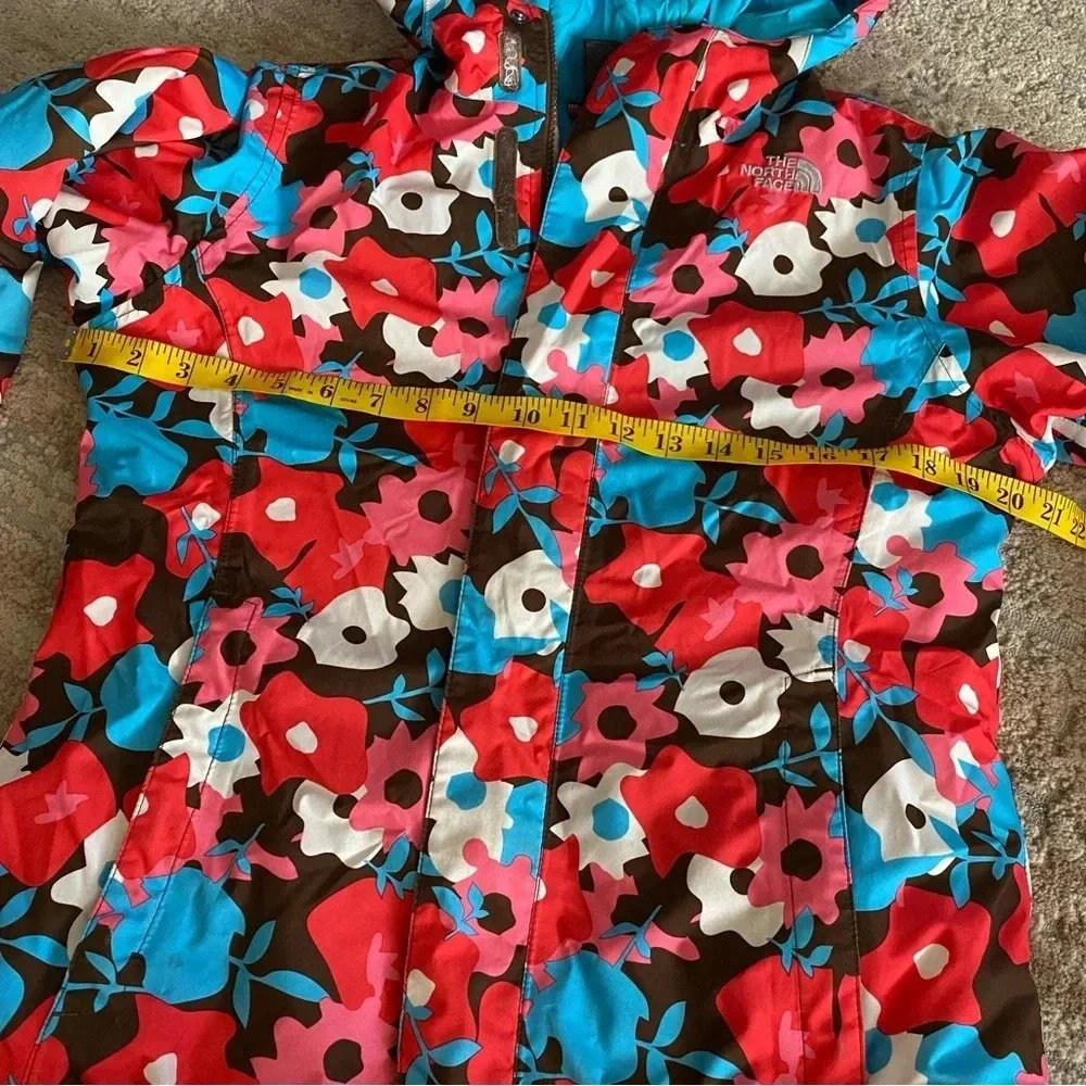 The North Face HeatSeeker Hyvent Jacket Ski Coat Insulated Floral Hooded: Large